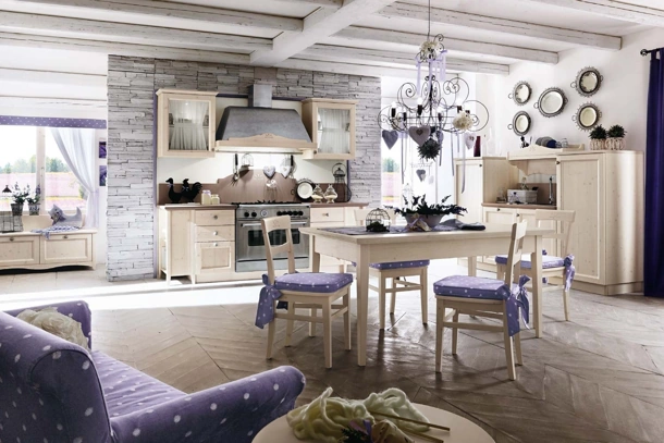 Cucina Classica ad angolo Everyday Cotone di Callesella