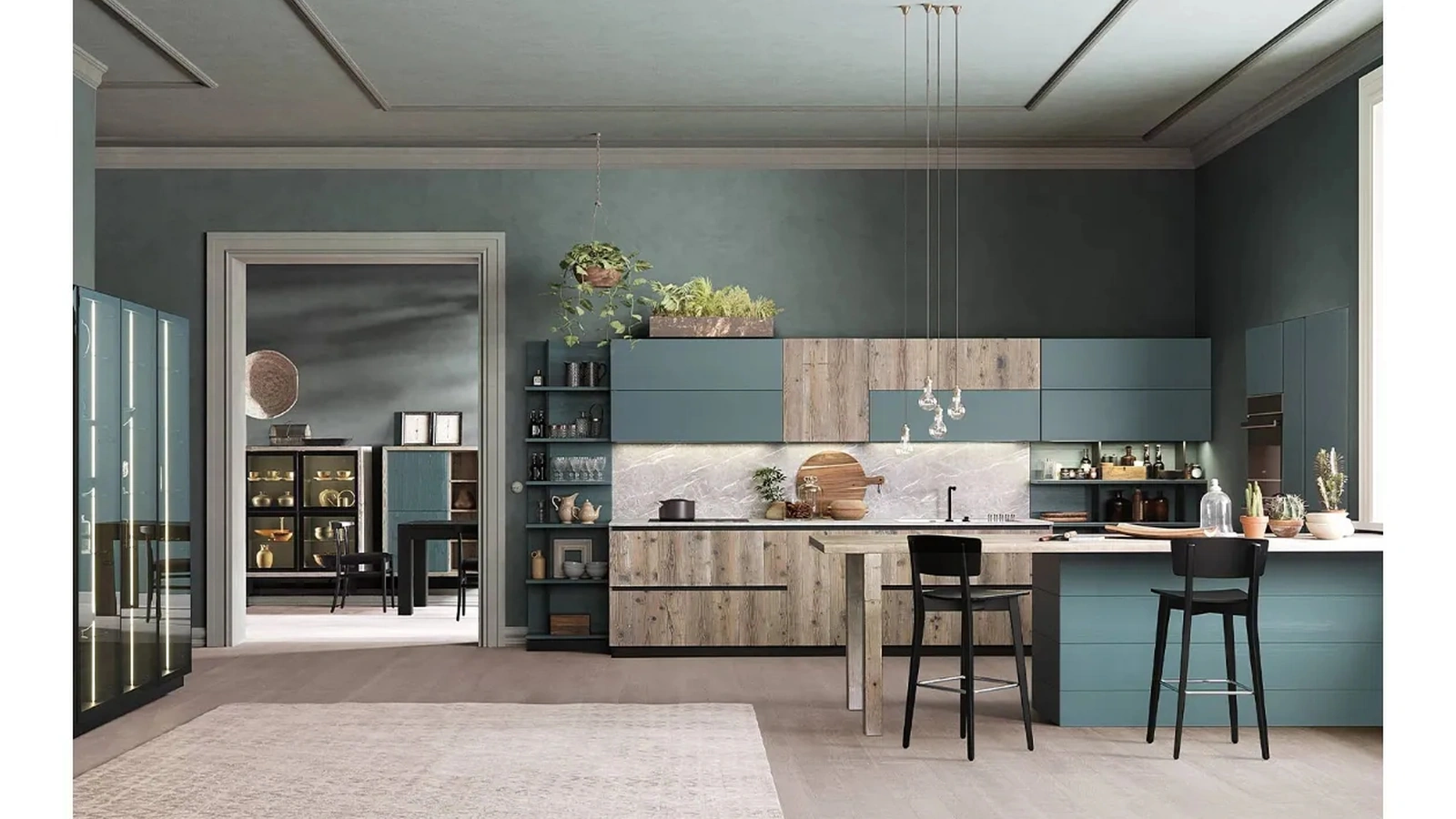 Cucina Moderna Atelier English di Callesella