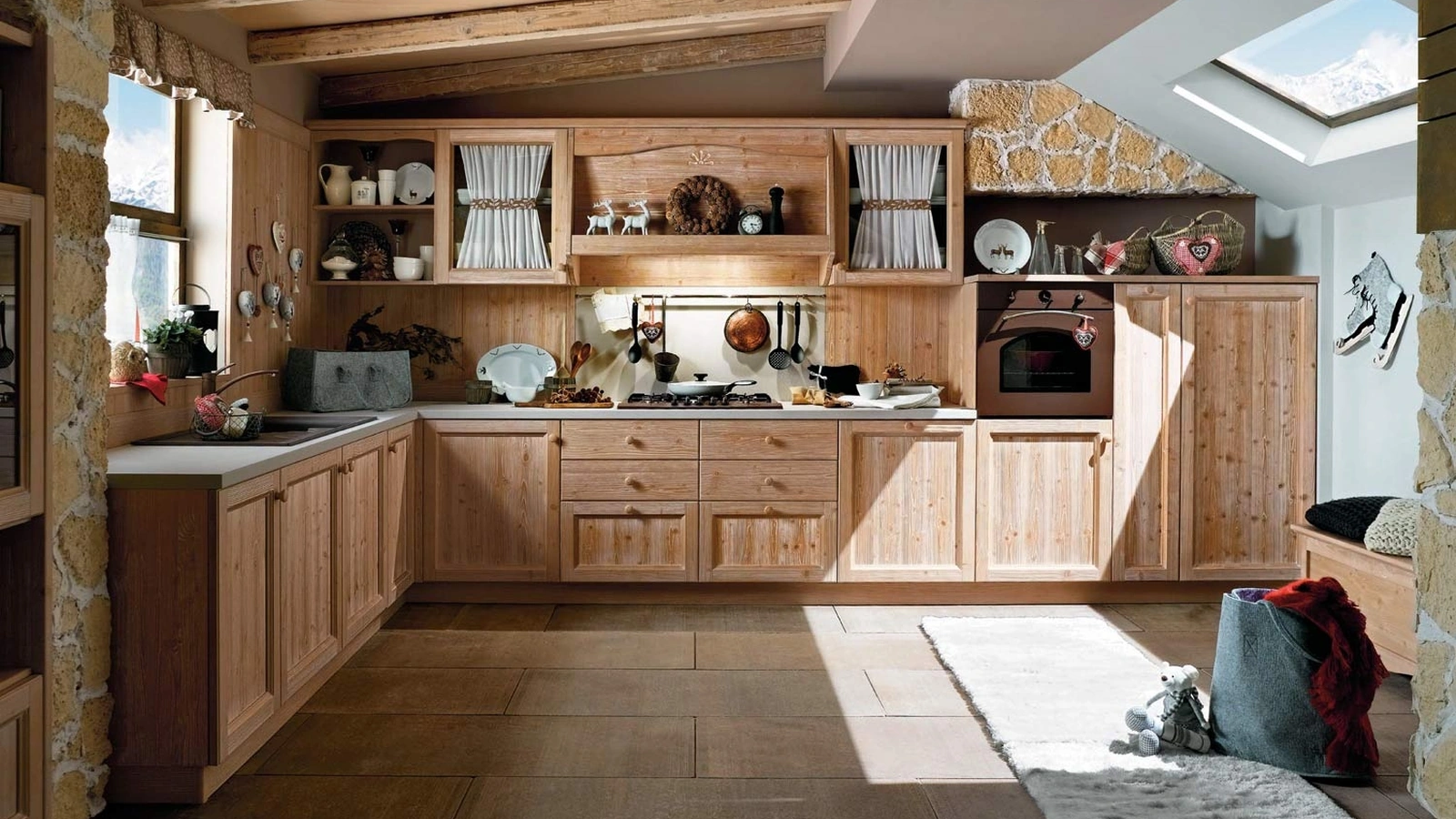 Cucina su misura Everyday Fieno Talcato di Callesella